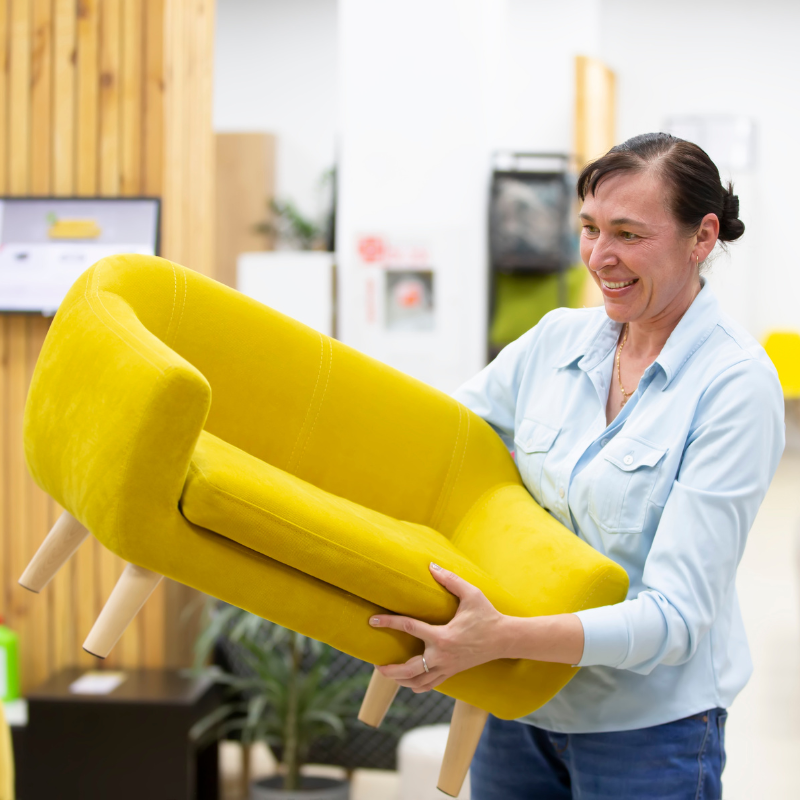 Donación de un sillón